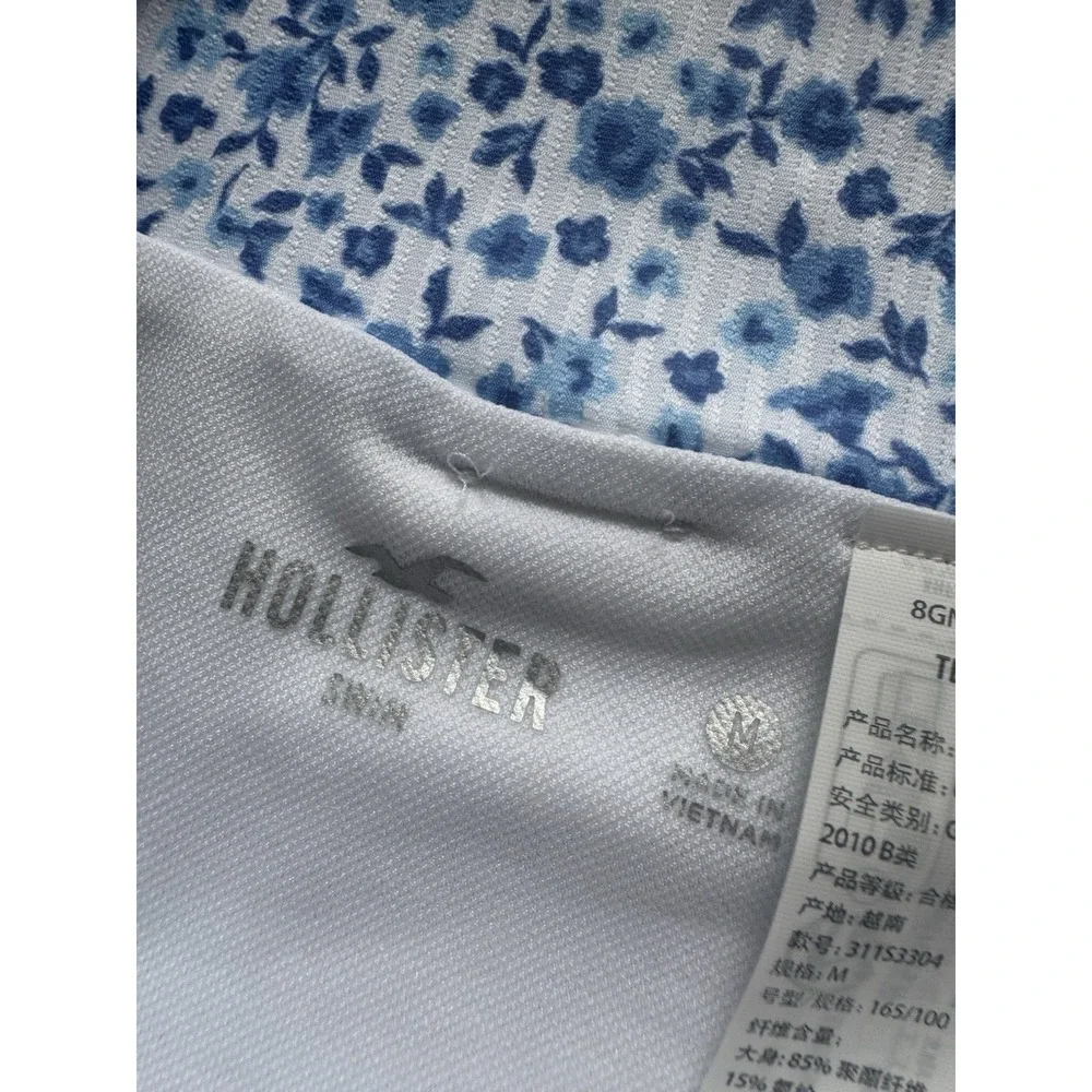 Hollister Bikini Set Swim Bathing Suit Two Piece Floral Medium Unused High Waist